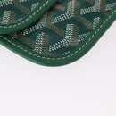 GOYARD Herringbone Saint Louis PM Tote Bag PVC Green Auth 151376SM-22