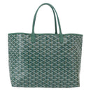 GOYARD Herringbone Saint Louis PM Tote Bag PVC Green Auth 151376SM-3