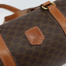 CELINE Macadam Canvas Hand Bag PVC Brown Gold Auth 151395-14