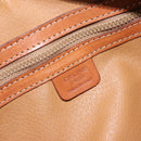 CELINE Macadam Canvas Hand Bag PVC Brown Gold Auth 151395-16