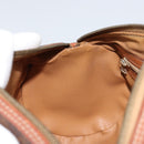 CELINE Macadam Canvas Hand Bag PVC Brown Gold Auth 151395-19