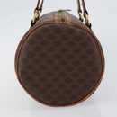 CELINE Macadam Canvas Hand Bag PVC Brown Gold Auth 151395-5
