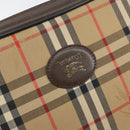 Burberrys Nova Check Shoulder Bag Canvas Beige Gold Auth 151396-14