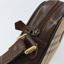 Burberrys Nova Check Shoulder Bag Canvas Beige Gold Auth 151396-15