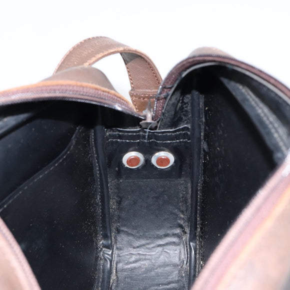 Burberrys Nova Check Shoulder Bag Canvas Beige Gold Auth 151396