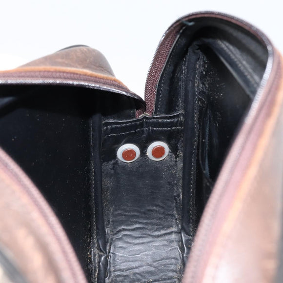 Burberrys Nova Check Shoulder Bag Canvas Beige Gold Auth 151396