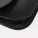 Christian Dior Shoulder Bag Leather Black Gold Auth 151397-15