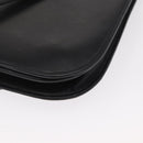 Christian Dior Shoulder Bag Leather Black Gold Auth 151397-17