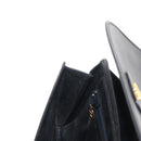 Christian Dior Shoulder Bag Leather Black Gold Auth 151397-22