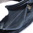 Christian Dior Shoulder Bag Leather Black Gold Auth 151397-12