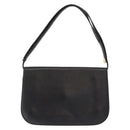 Christian Dior Shoulder Bag Leather Black Gold Auth 151397-2