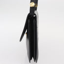 Christian Dior Shoulder Bag Leather Black Gold Auth 151397-3