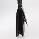 Christian Dior Shoulder Bag Leather Black Gold Auth 151397-4