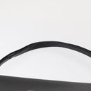 Christian Dior Shoulder Bag Leather Black Gold Auth 151397-14