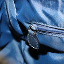 Christian Dior Trotter Canvas Boston Bag Navy Gold Auth 151399V-22