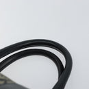 Christian Dior Trotter Canvas Boston Bag Navy Gold Auth 151399V-14