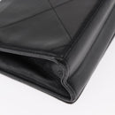 CHANEL Matelasse Chain Shoulder Bag Lamb Skin Black Gold CC Auth 151404-16