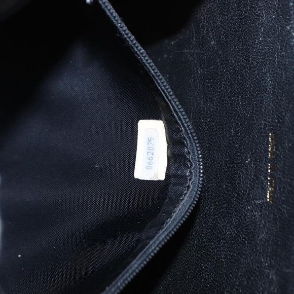 CHANEL Matelasse Chain Shoulder Bag Lamb Skin Black Gold CC Auth 151404