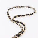 CHANEL Matelasse Chain Shoulder Bag Lamb Skin Black Gold CC Auth 151404-14