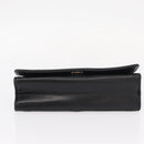 CHANEL Matelasse Chain Shoulder Bag Lamb Skin Black Gold CC Auth 151404-5