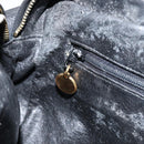 CHANEL Triple COCO Mark Shoulder Bag Caviar Skin Black Gold CC Auth 151405-20