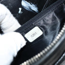 CHANEL Triple COCO Mark Shoulder Bag Caviar Skin Black Gold CC Auth 151405-24