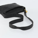 CHANEL Triple COCO Mark Shoulder Bag Caviar Skin Black Gold CC Auth 151405-7