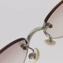 CHANEL Sunglasses plastic Silver CC Auth 151408-8