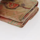 CHANEL Matelasse Compact Wallet Lamb Skin Multicolor CC Auth 151409-11