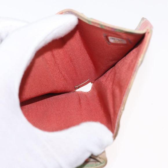 CHANEL Matelasse Compact Wallet Lamb Skin Multicolor CC Auth 151409