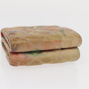 CHANEL Matelasse Compact Wallet Lamb Skin Multicolor CC Auth 151409-6