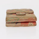 CHANEL Matelasse Compact Wallet Lamb Skin Multicolor CC Auth 151409-7