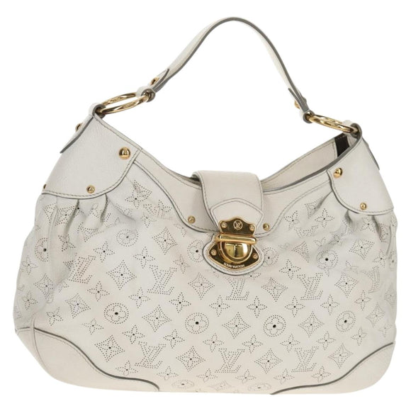 LOUIS VUITTON Mahina Solar GM Hand Bag White M93128 LV Auth 151410A