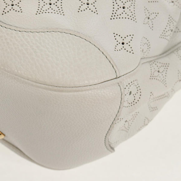 LOUIS VUITTON Mahina Solar GM Hand Bag White M93128 LV Auth 151410A