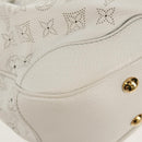 LOUIS VUITTON Mahina Solar GM Hand Bag White M93128 LV Auth 151410A-17