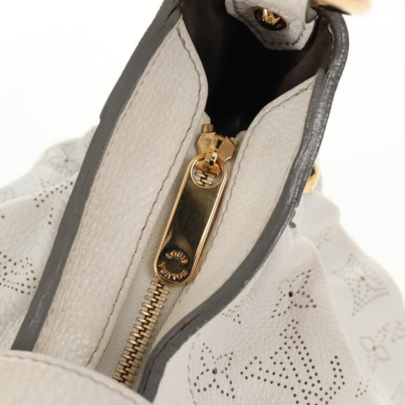 LOUIS VUITTON Mahina Solar GM Hand Bag White M93128 LV Auth 151410A