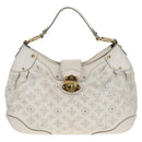 LOUIS VUITTON Mahina Solar GM Hand Bag White M93128 LV Auth 151410A-13