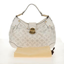 LOUIS VUITTON Mahina Solar GM Hand Bag White M93128 LV Auth 151410A-12