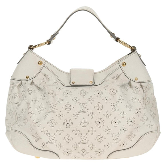 LOUIS VUITTON Mahina Solar GM Hand Bag White M93128 LV Auth 151410A