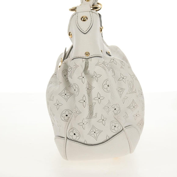 LOUIS VUITTON Mahina Solar GM Hand Bag White M93128 LV Auth 151410A
