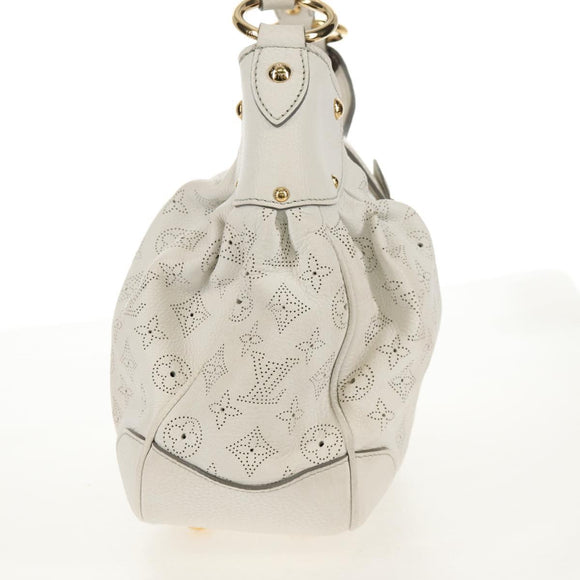 LOUIS VUITTON Mahina Solar GM Hand Bag White M93128 LV Auth 151410A