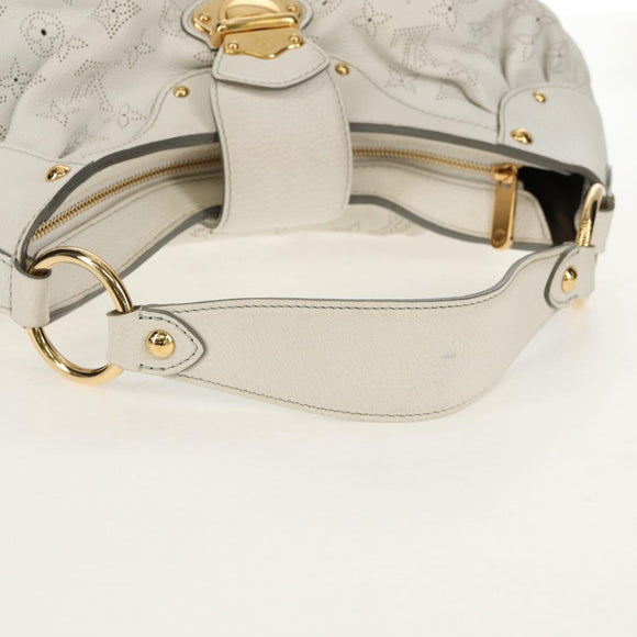 LOUIS VUITTON Mahina Solar GM Hand Bag White M93128 LV Auth 151410A