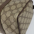 GUCCI GG Supreme Web Sherry Line Hand Bag PVC Beige Gold 40 02 006 Auth 151421-16