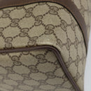 GUCCI GG Supreme Web Sherry Line Hand Bag PVC Beige Gold 40 02 006 Auth 151421-17
