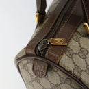 GUCCI GG Supreme Web Sherry Line Hand Bag PVC Beige Gold 40 02 006 Auth 151421-9