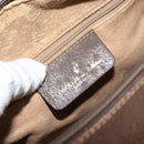 GUCCI GG Supreme Web Sherry Line Hand Bag PVC Beige Gold 40 02 006 Auth 151421-19