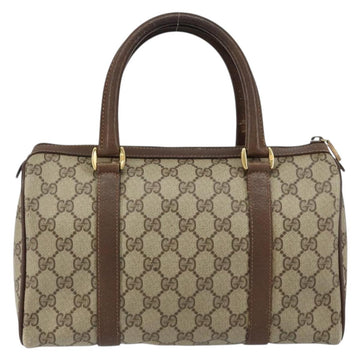 GUCCI GG Supreme Web Sherry Line Hand Bag PVC Beige Gold 40 02 006 Auth 151421 - 0