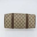 GUCCI GG Supreme Web Sherry Line Hand Bag PVC Beige Gold 40 02 006 Auth 151421-5