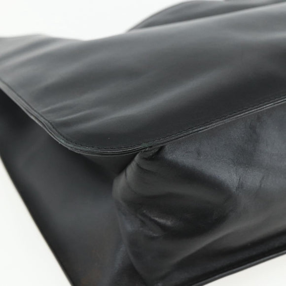 GUCCI Shoulder Bag Leather Black Silver 001 3167 Auth 151423