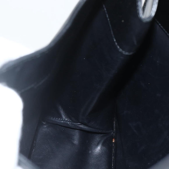 GUCCI Shoulder Bag Leather Black Silver 001 3167 Auth 151423